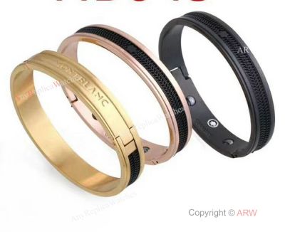 Montblanc Stainless Steel & Rubber Bangle - Mont Blanc Copy
